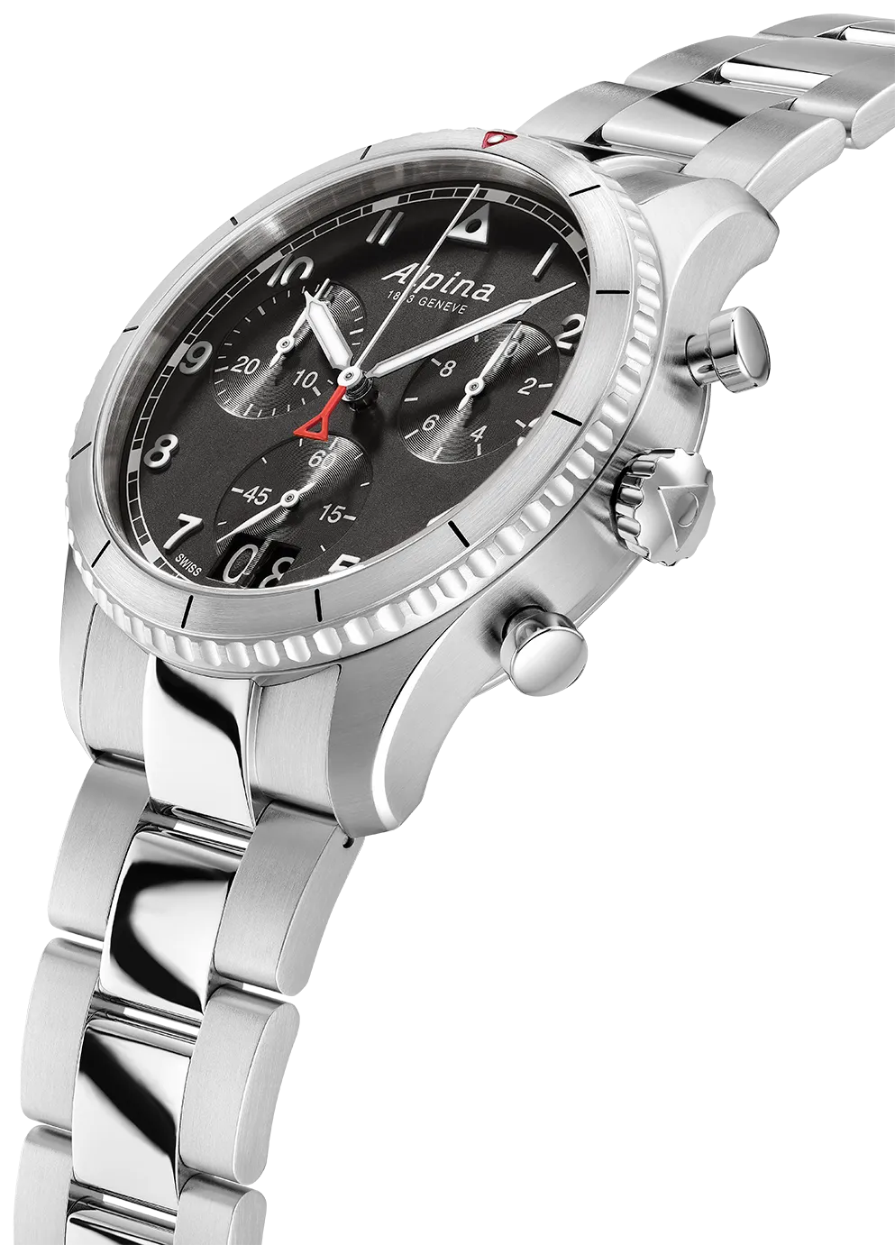 Pilot Chronograph Big Date Watch AL-372BW4S26B | Alpina Watches US